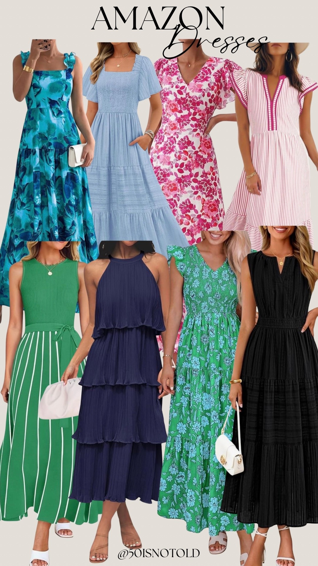 Amazon Spring dresses! All of these are affordable and come in multiple colors. These can be worn for Easter Sunday, vacation, family photos or date night! 

#LTKWedding #LTKWorkwear #LTKootd