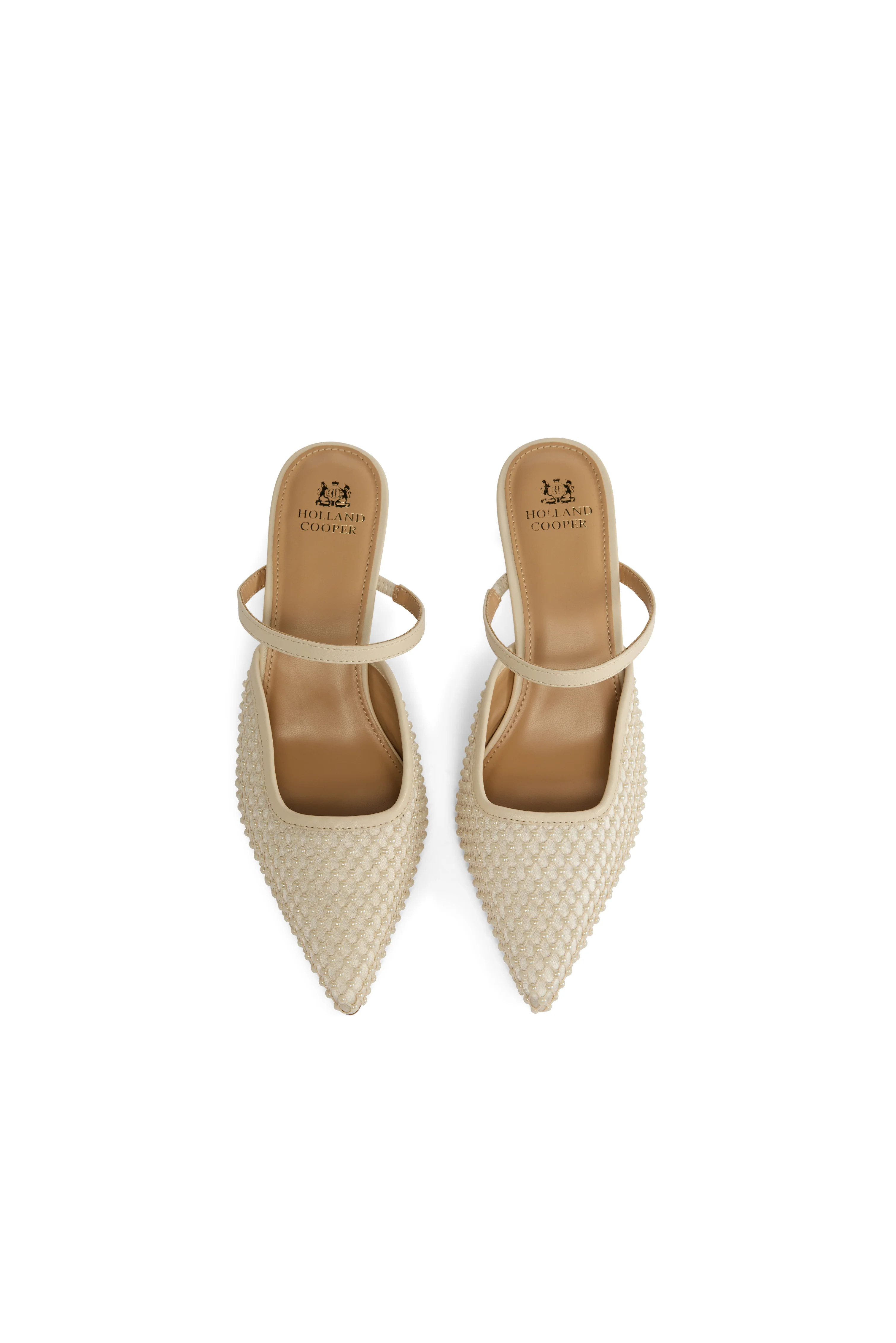 Vienna Pearl Stiletto (Champagne Pearl) | Holland Cooper