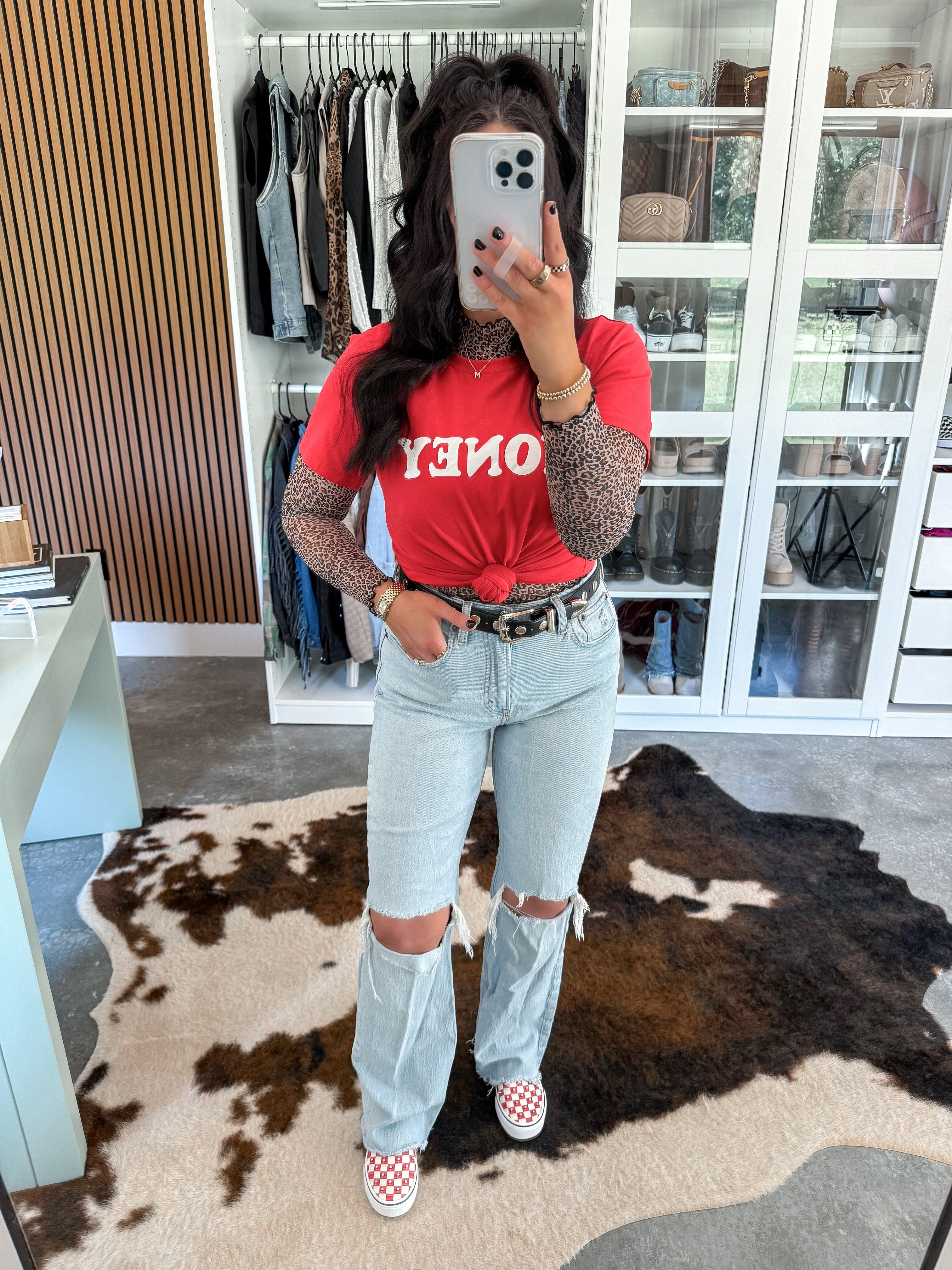 Alt Fall Outfit Inspo 🖤

Graphic Tee - medium
Leopard Top - small
Belt - 27-31
Jeans - 26
Bralette - medium

Leopard print and red is just the best combo in my opinion 🐆 I layered this red graphic tee over this leopard print mesh long sleeve top & finished the look with my abercrombie 90s relaxed ripped jeans, a studded belt & my studded red checkered vans. 😍

 

 #LTKFindsUnder50 #LTKFindsUnder100 #LTKShoeCrush