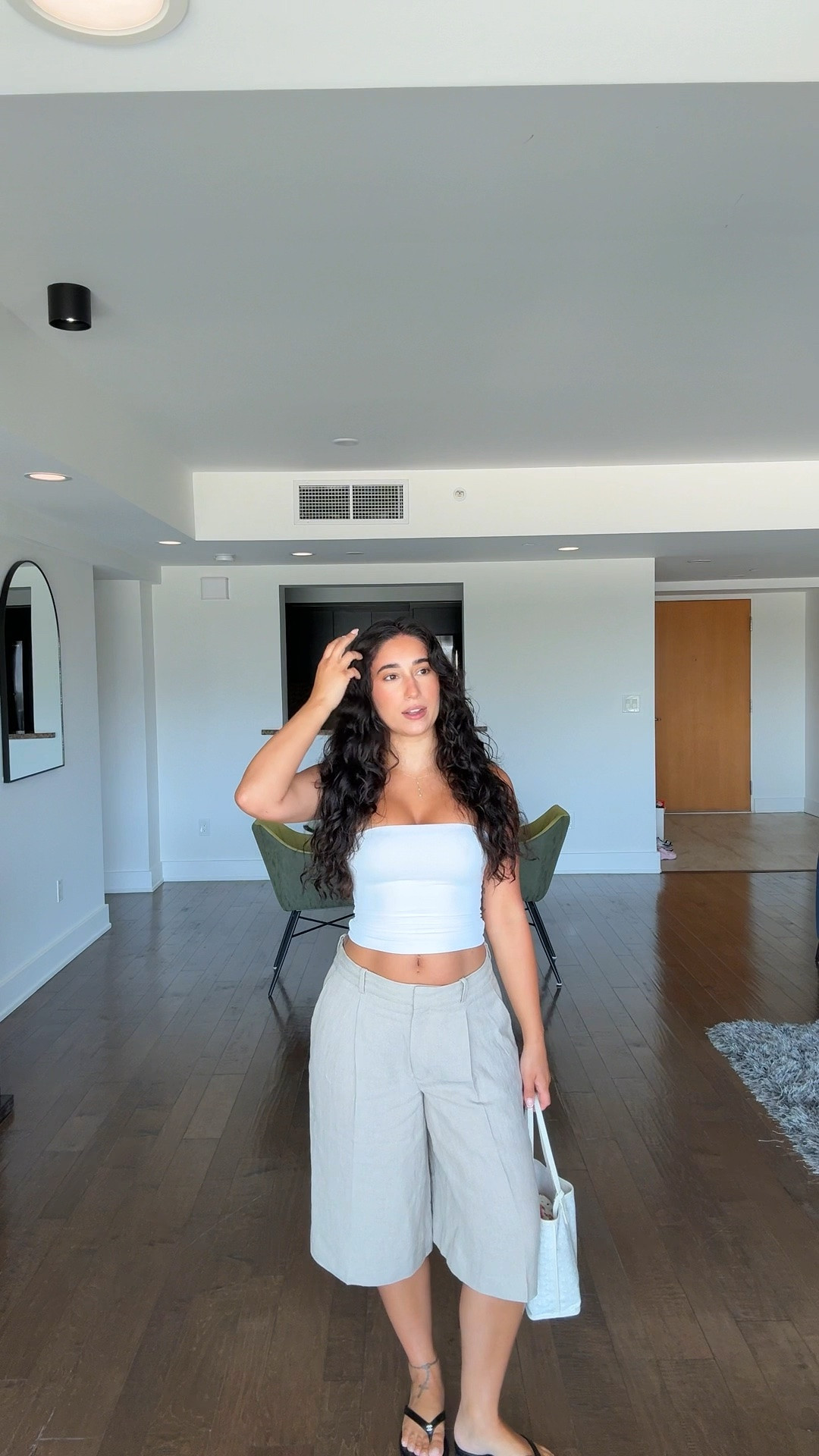 Wearing a size 6 in the shorts and xs in the top