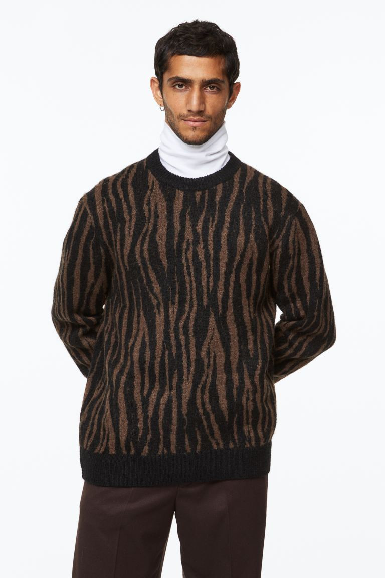 Regular Fit Jacquard-knit Sweater | H&M (US + CA)