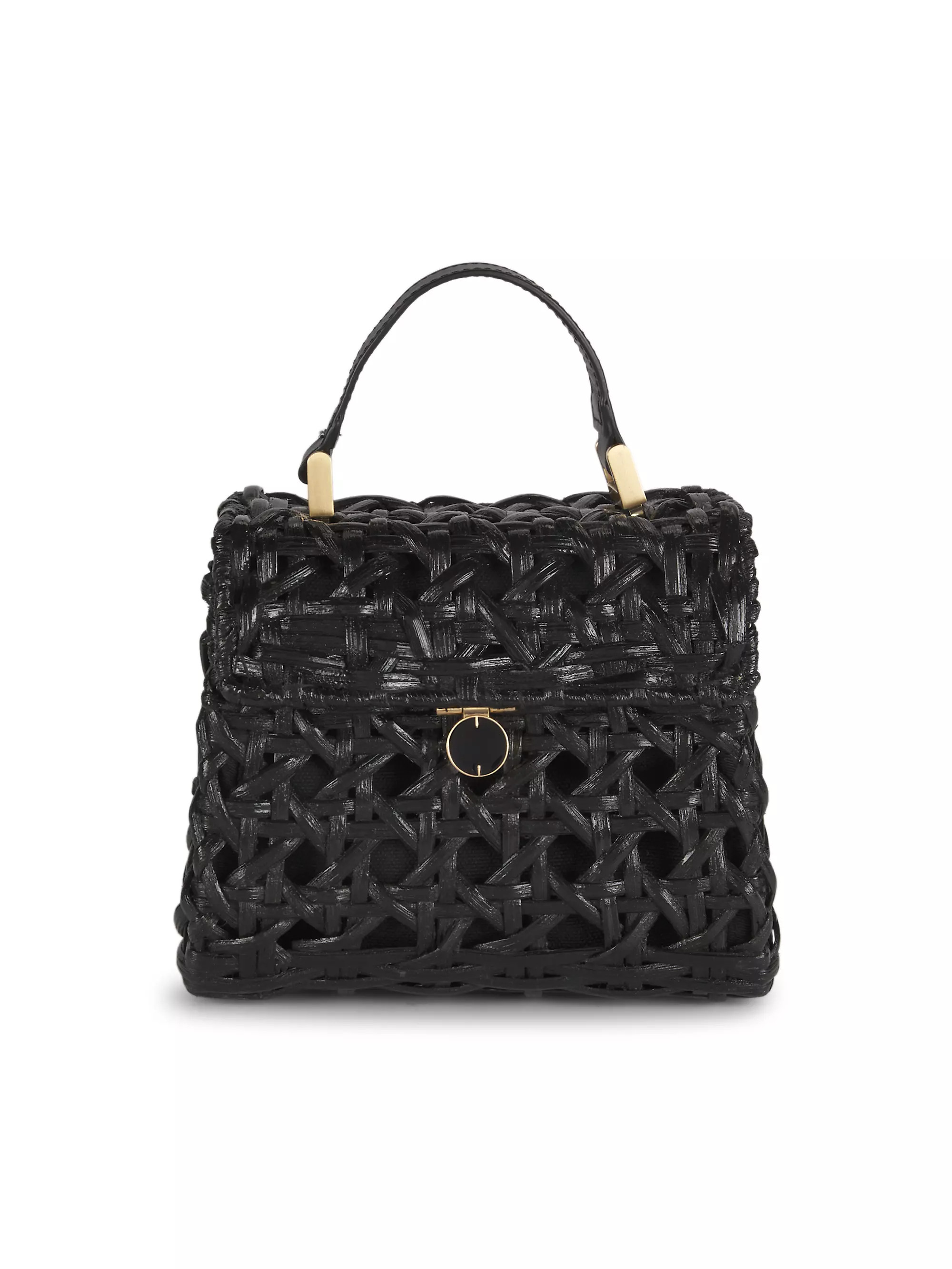 Sybil Rattan & Leather Crossbody Bag | Saks Fifth Avenue