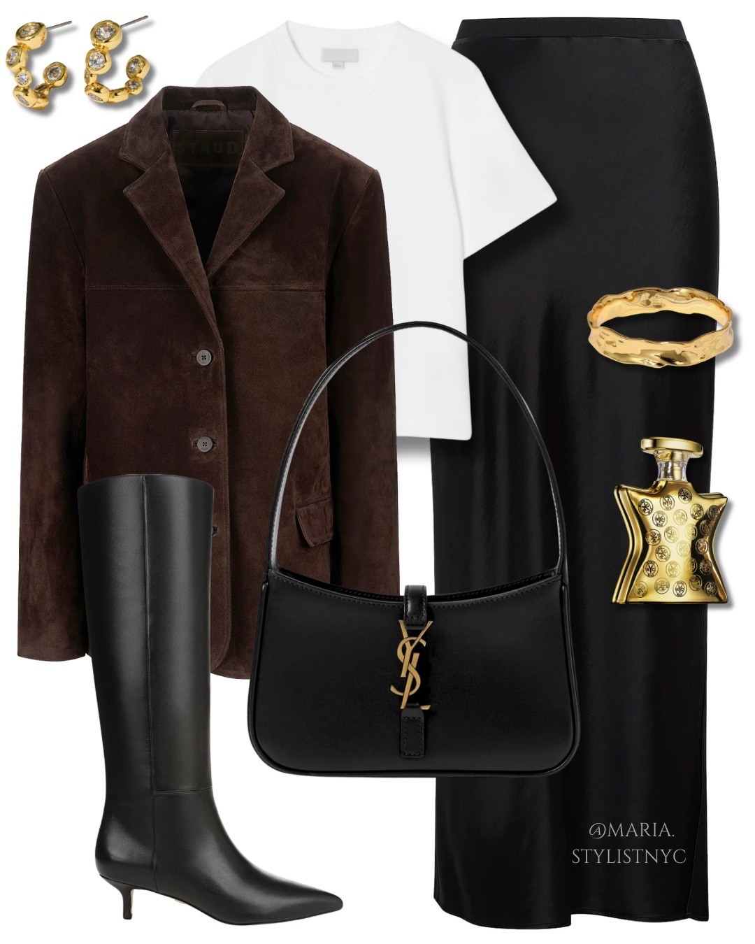 Suede blazer, maxi skirt, boots outfit 🖤✨

#LTKSeasonal #LTKItBag #LTKStyleTip