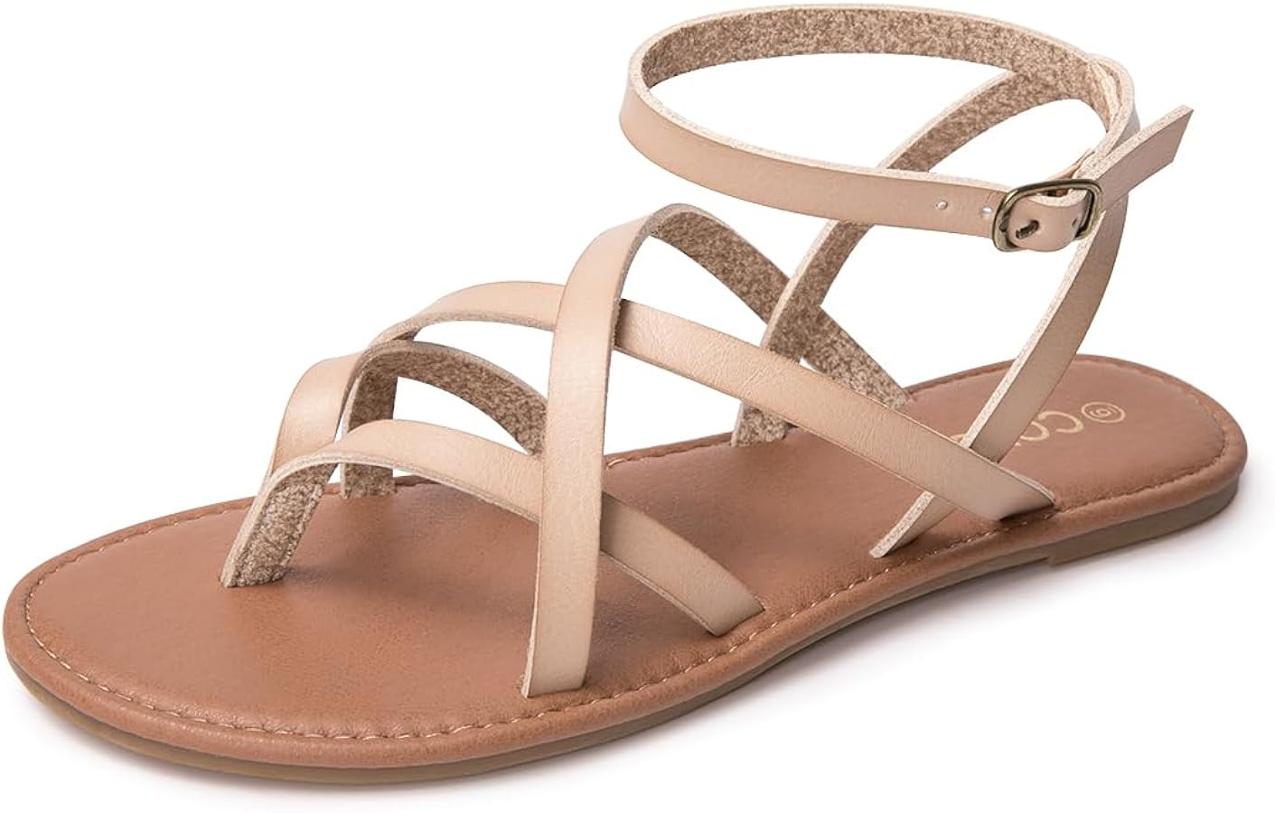 Colgo Women's Summer Strappy Flat Sandals, Adjustable Casual Fisherman Sandal with Open Toe Sling... | Amazon (US)