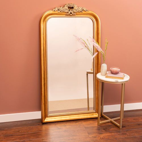 Cooper Classics Camilla Antique Gold 58 Inch Arched Floor Mirror 41620 | Bellacor | Bellacor