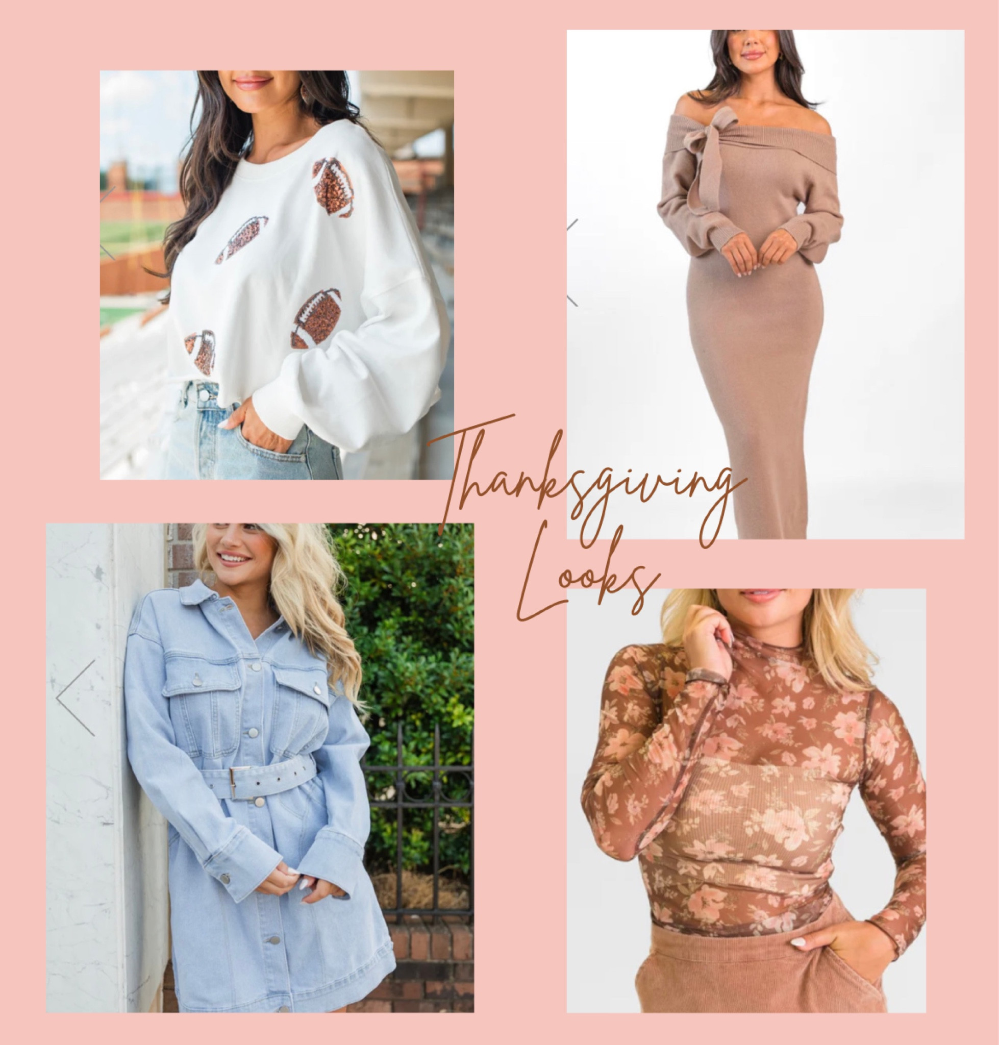 Thanksgiving looks 🦃 

Denim dress is stretchy

#LTKfindsunder50 #LTKparties #LTKSeasonal