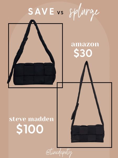 Amazon fall bag, steve madden dupe, look for less, save vs splurge 

#LTKSeasonal #LTKsalealert #LTKunder50