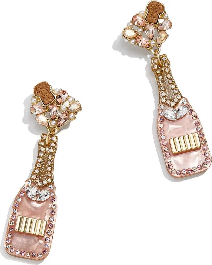 Crystal Rosé Bottle Drop Earrings | Nordstrom