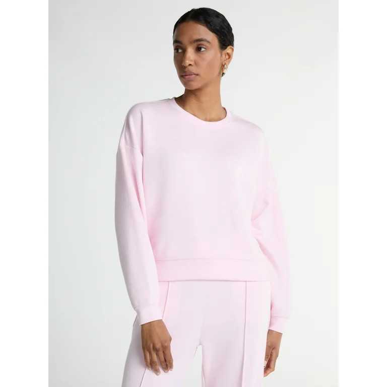 Scoop Women’s and Women’s Plus Ultimate ScubaKnit Crewneck Sweatshirt, Sizes XS-4X | Walmart (US)