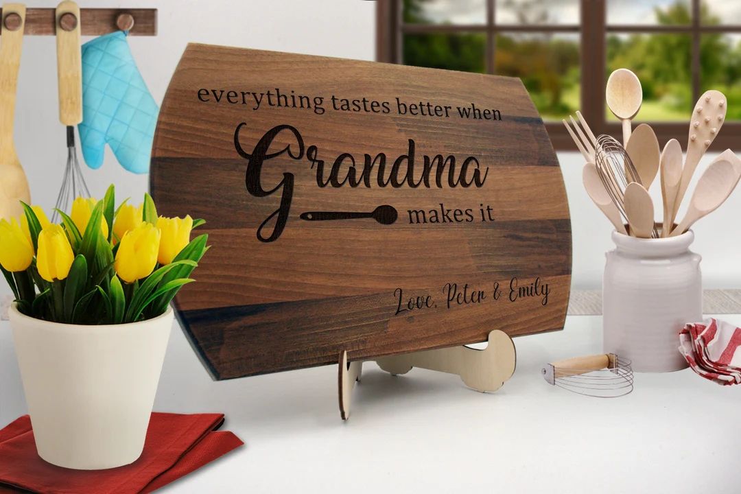 Personalized Cutting Board for Grandma Grandmother Mom - Etsy | Etsy (US)
