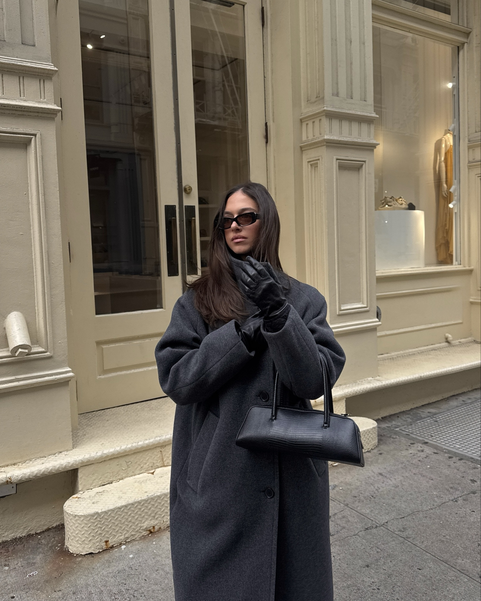 The perfect grey wool coat