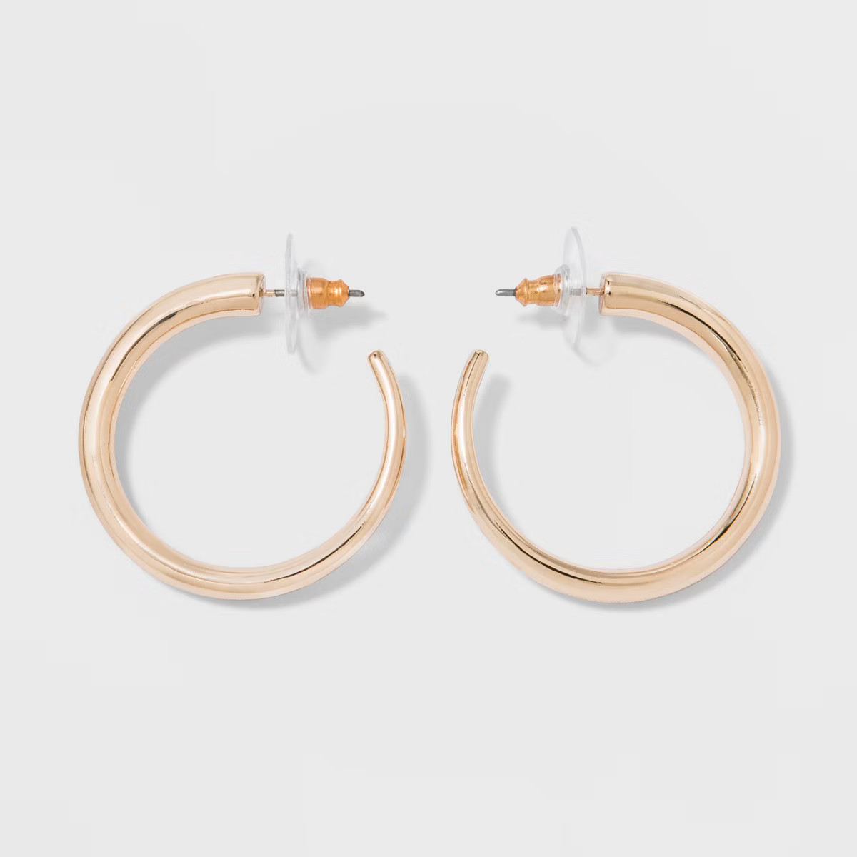 Post Small Hoop Earrings - A New Day™ Gold: Stainless Steel, Nickel-Free, 1.25" Length | Target
