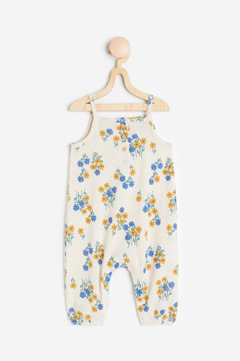 Linen-blend Romper Suit | H&M (US)