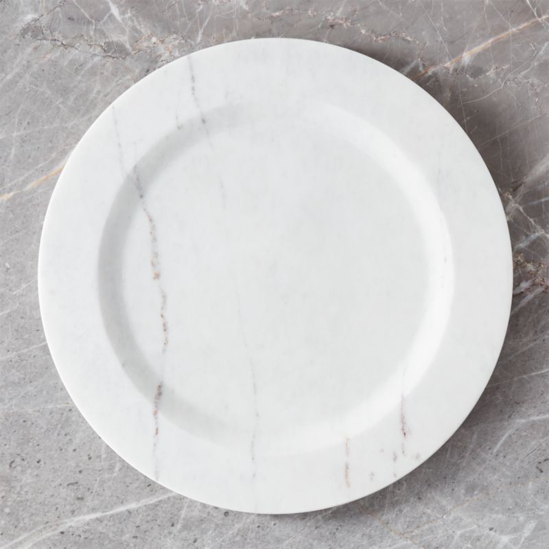 Marble Charger Plate + Reviews | Crate and Barrel | Crate & Barrel