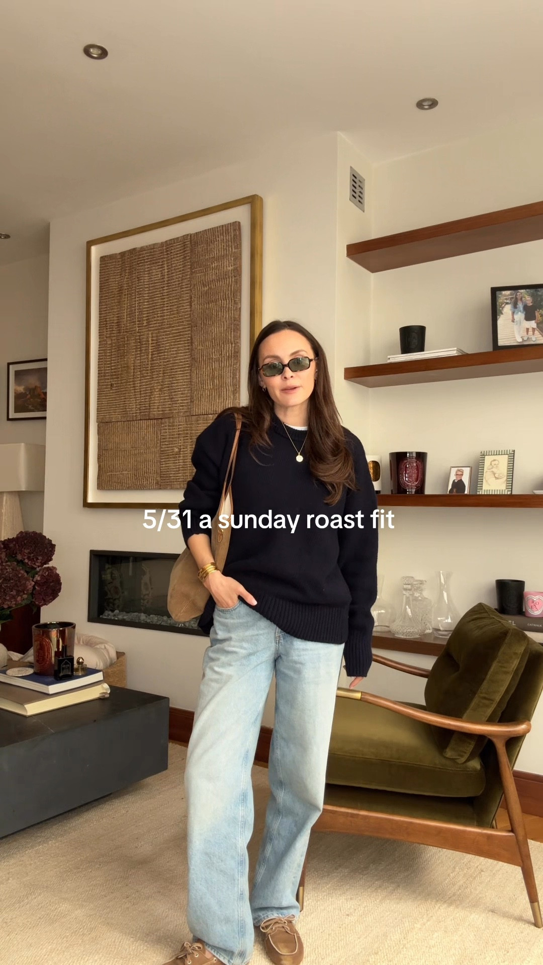 Casual outfit, autumn knitwear, suede shoes, boat shoes, outfit ideas, navy jumper, navy knitwear, autumn knitwear, denim, agolde jean, baggy jeans, casual look

#LTKstyletip #LTKautumn #LTKuk