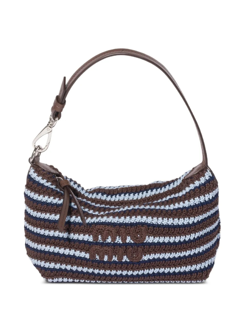 Miu Miu Crochet Pouch | Brown | FARFETCH UK | Farfetch Global