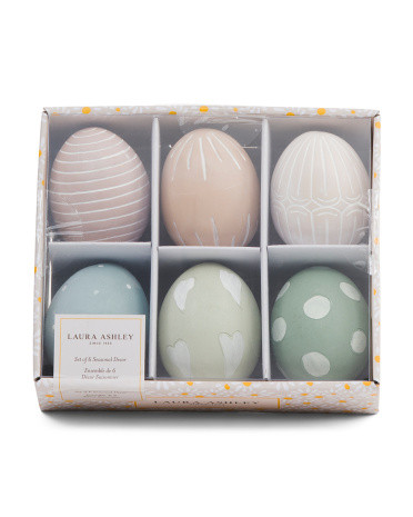 Set Of 6 Easter Eggs Decor | TJ Maxx