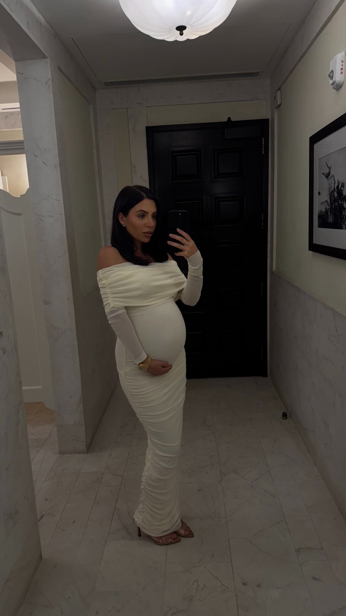 The perfect elegant yet comfortable dress for expecting moms this holiday season 🎁

#LTKBump #LTKHoliday #LTKGiftGuide