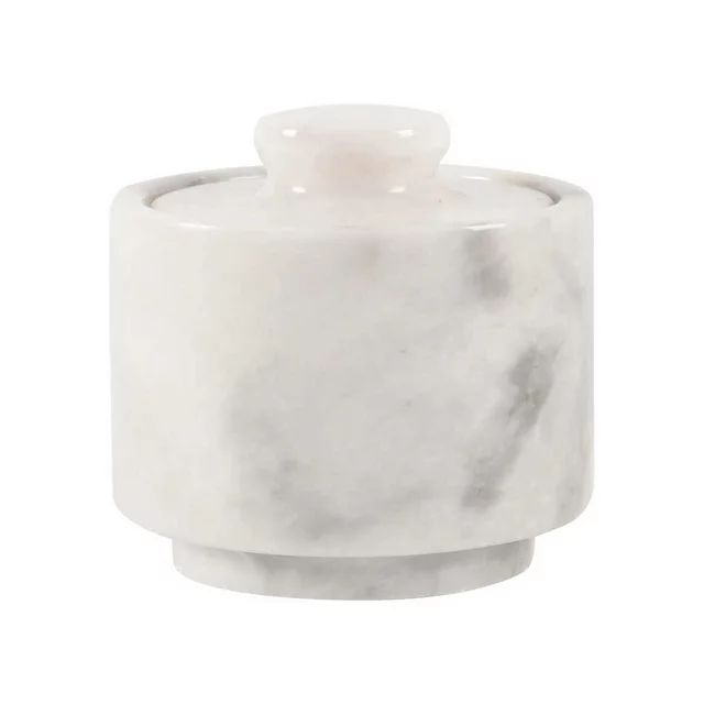 Stylish marble sugar dispenser 3.5 oz salt cellar, salt container and marble décor 3" X 3" Kitch... | Walmart (US)