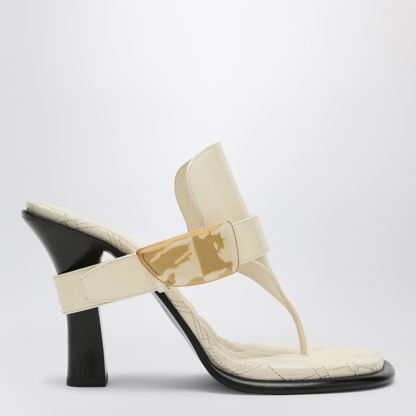 Light beige leather Bay sandals | The Double F