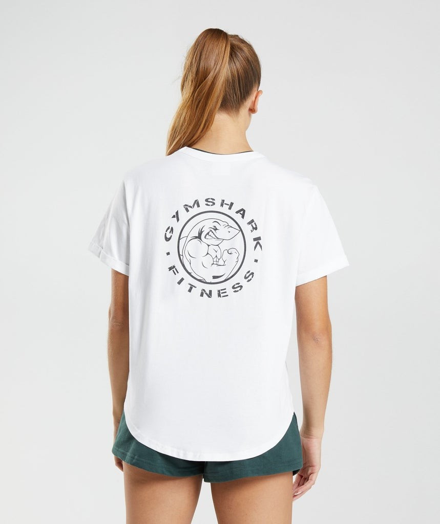 Gymshark Legacy Graphic Tee - White | Gymshark (Global)