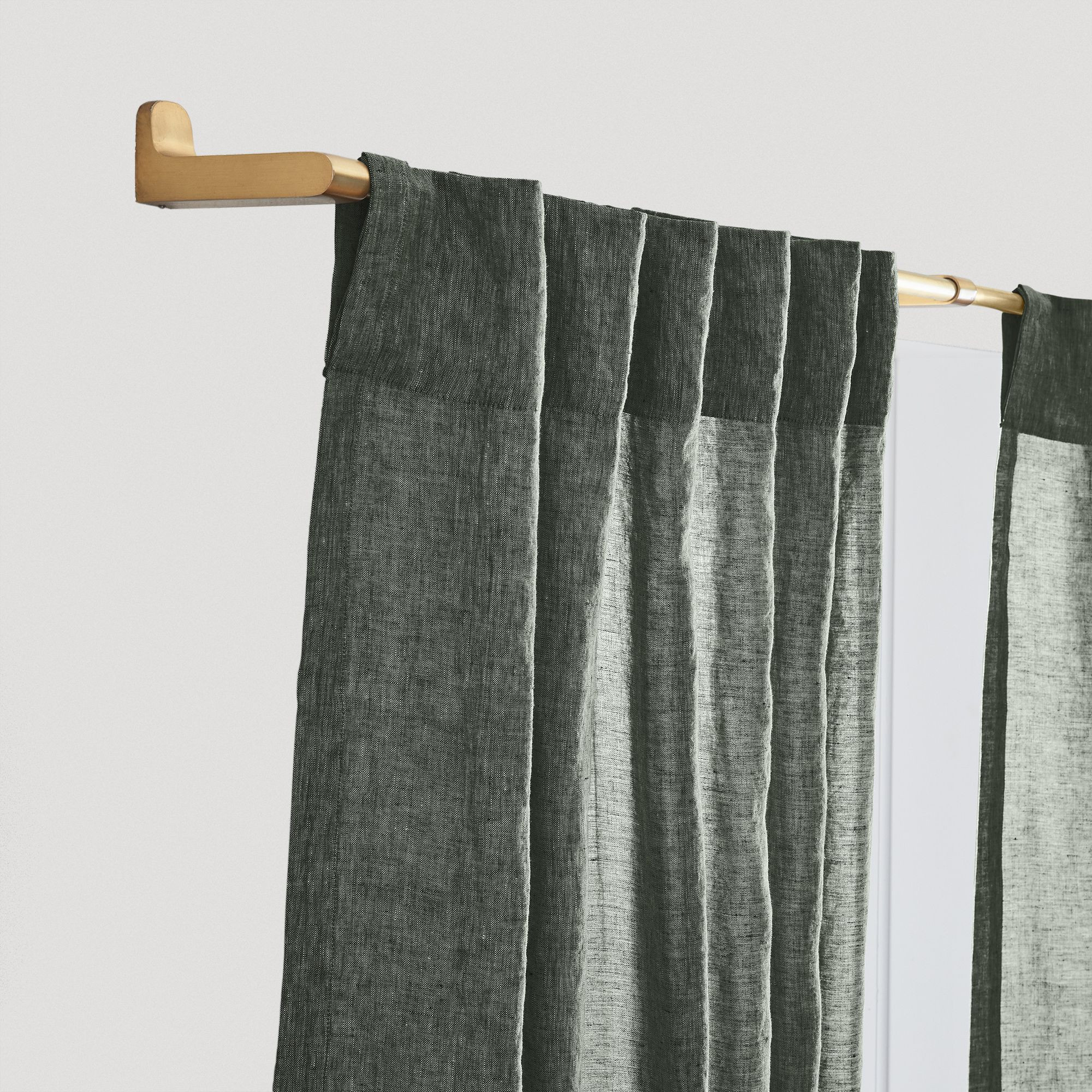 European Flax Linen Curtain | West Elm (US)