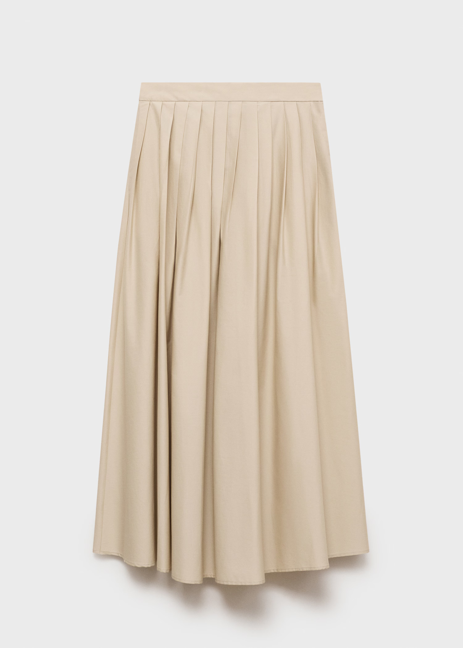 Flared skirt with pleated detail - Women | MANGO USA | Mango (US/MX/AU)
