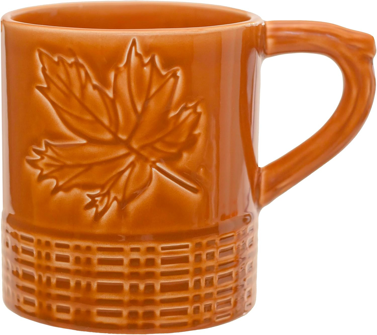 Boston International Jumbo Ceramic Mug for Coffee Tea & Hot Drinks, 24 oz, Orange Leaf | Amazon (US)