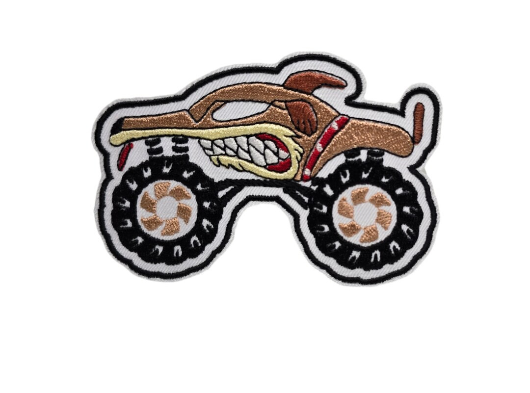 Monster Truck Embroidered Patches Iron on Sew On - Etsy | Etsy (US)
