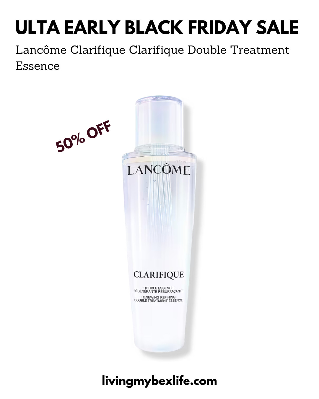 50% off Lancome Clarifique at Ulta's early Black Friday sale  

 #LTKgrwm #LTKmorningroutine #LTKselfcare