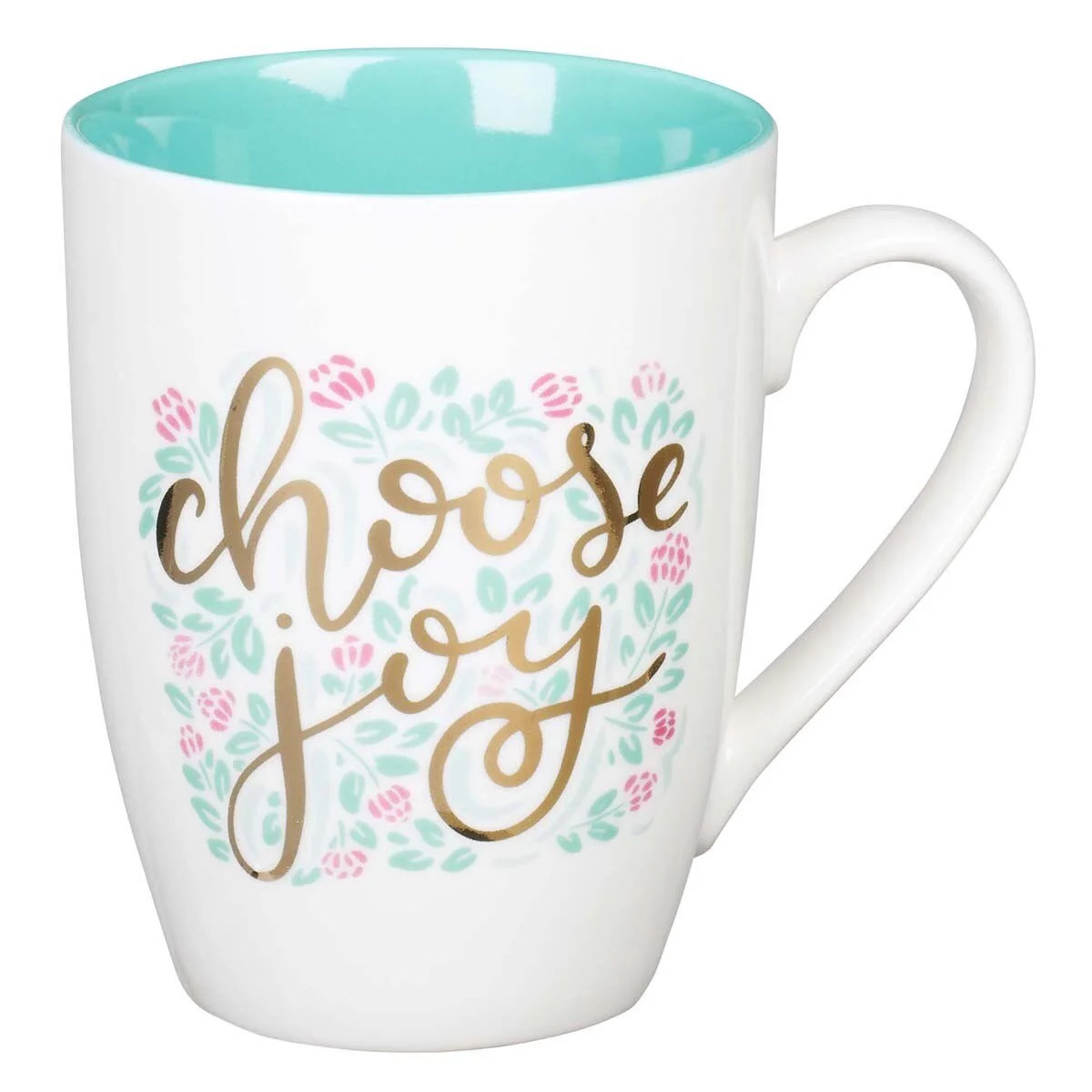 With Love Inspirational Coffee Mug for Women, Choose Joy Teal w/ Gold Accents Motivational Coffee... | Walmart (US)