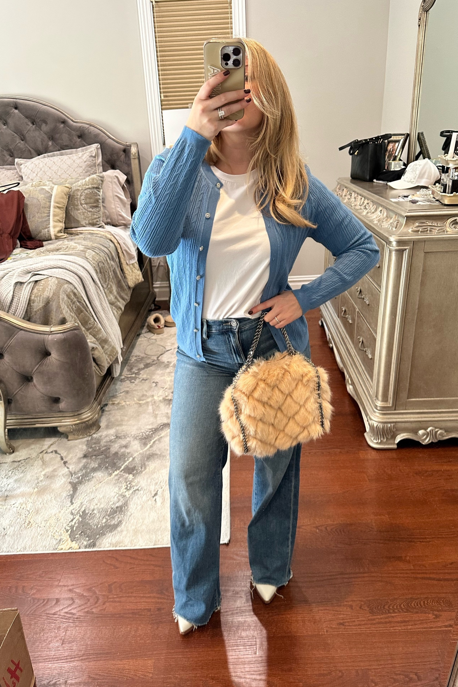 Another jewel button cardigan Outfit of the day 

#LTKsalealert #LTKfindsunder50 #LTKfindsunder100