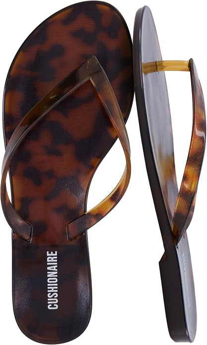 CUSHIONAIRE Aqua Jelly Flip Flops for Women | Amazon (US)