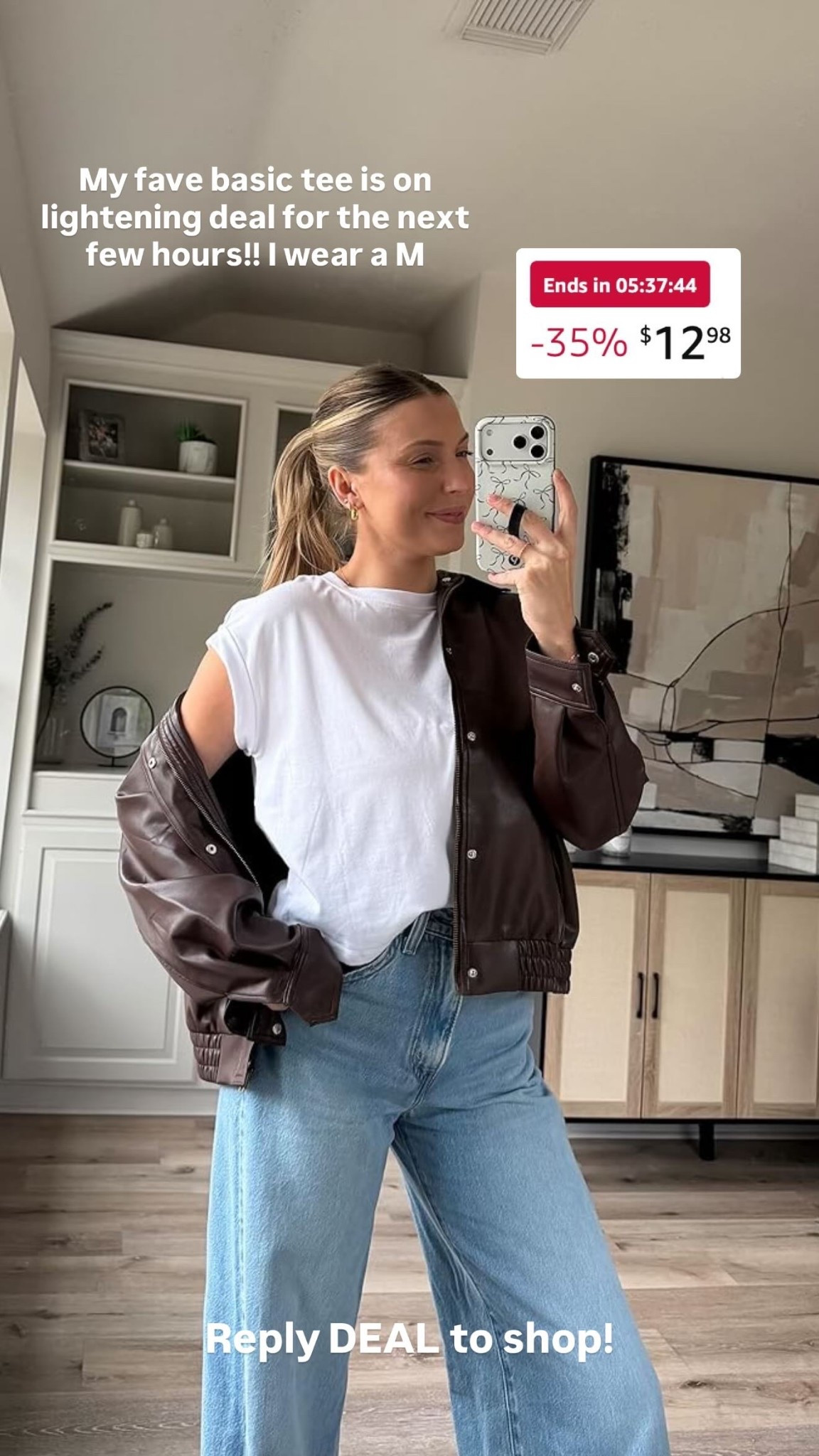 My fave basic tee is on lightening deal for the next few hours!! I wear a M 