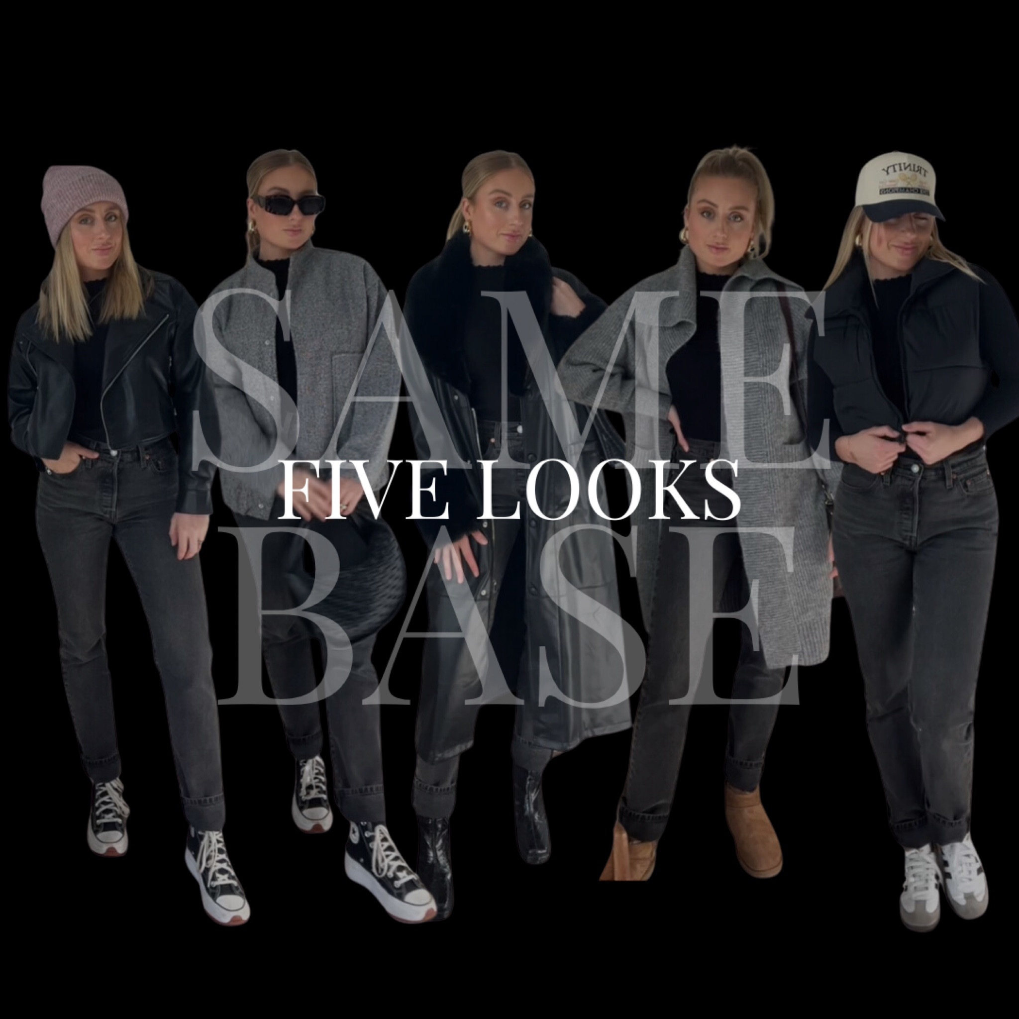 Same base, five outfits 🫶

#ootd #stylewithme #whattowear #outfitinspo #styleinspo 

#LTKsalealert #LTKstyletip #LTKfindsunder100