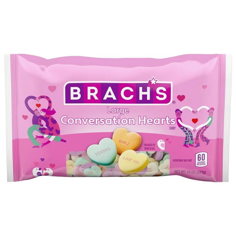 Brach's Large Conversation Hearts Candy 10oz - Walmart.com | Walmart (US)