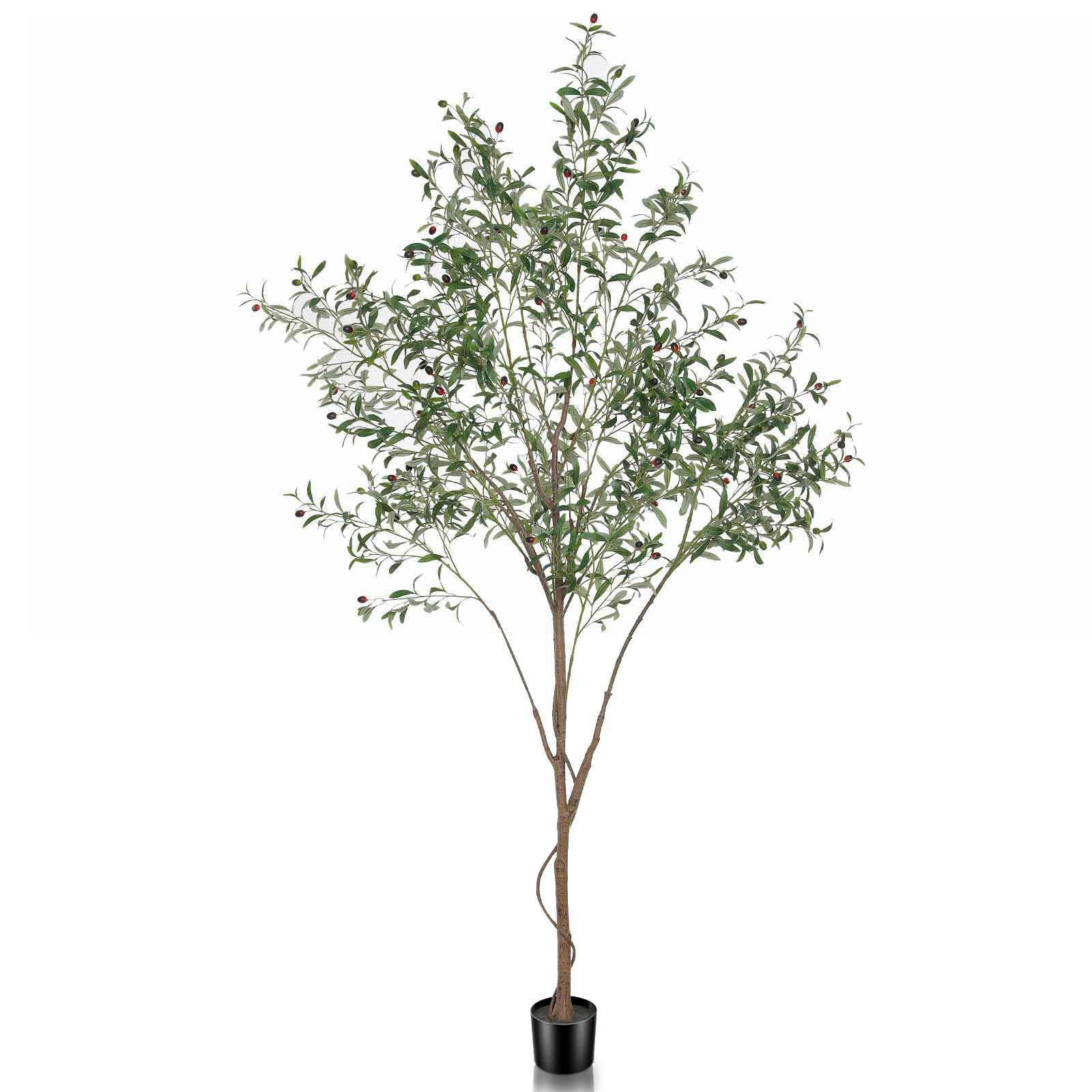 Faux Olive Tree, 8ft Tall Fake Olive Tree for Modern Home Office Decor, Artificial Olive Tree Pla... | Amazon (US)