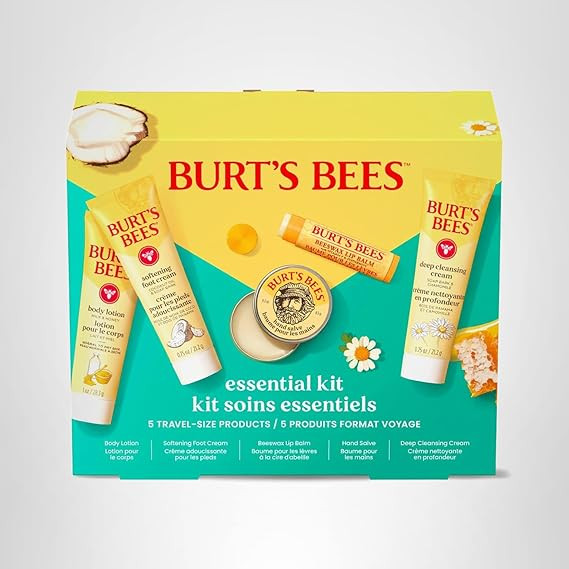 Burt's Bees Christmas Gifts - Essentials Everyday Set, 5 Travel Size Products for Stocking Stuffe... | Amazon (US)