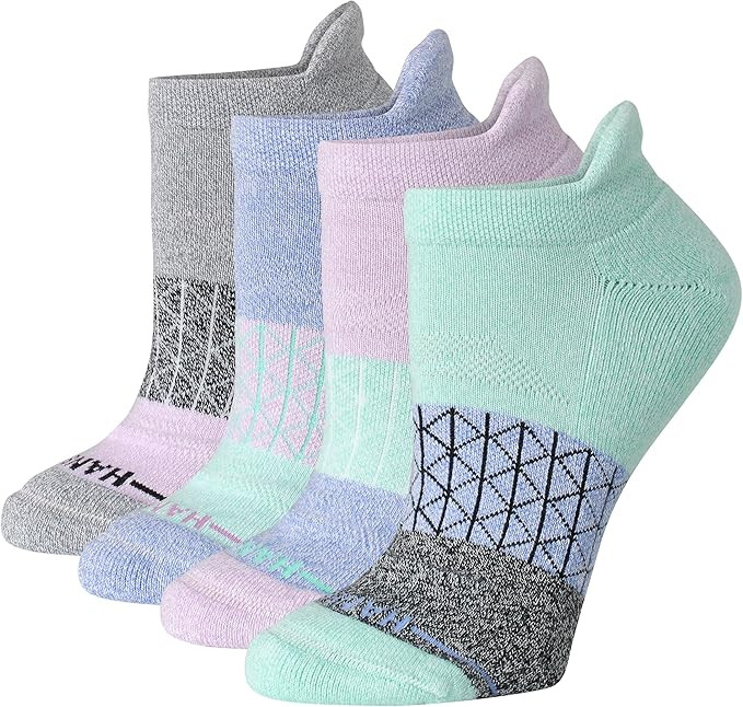 Hanes Women's Socks, 4-pack, Absolute Active Cushioned Moisture-wicking Best Women's Socks, Crew,... | Amazon (US)