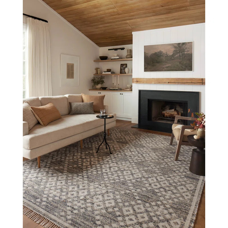 Angela Rose x Loloi Reversible Rivers Denim / Ivory Area Rug | Wayfair North America