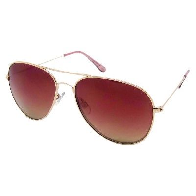 Women's Aviator Sunglasses - Pink | Target