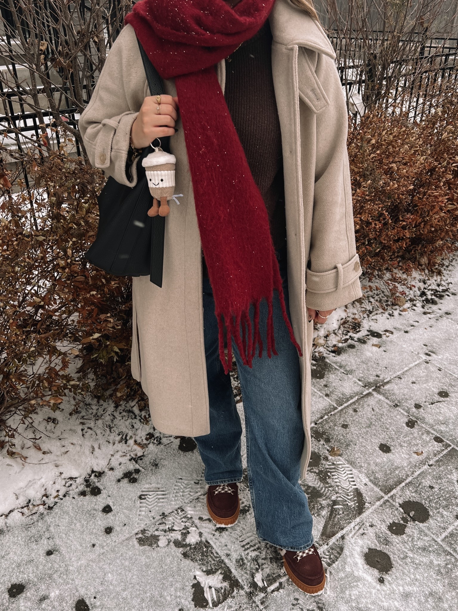 Festive winter outfit! Wearing 32 in the jeans, sized up to XL in the brown sweater. Linked similar long wool coats. Sorel boots are warm & waterproof, consider sizing up if you plan to wear thick socks. Canadian Old Navy links are under “similar products”


#LTKmidsize #LTKstyletip #LTKwinter