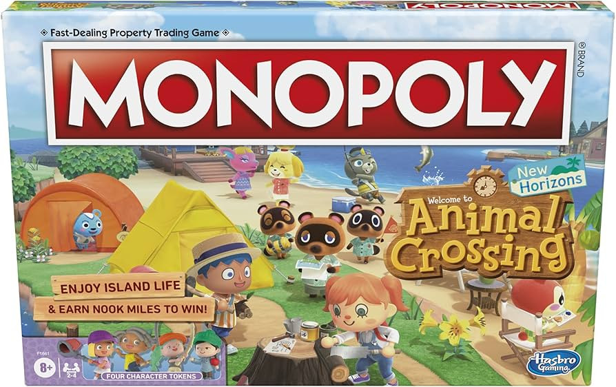Amazon.com: Monopoly Animal Crossing New Horizons Edition Board Game for Kids Ages 8 and Up, Fun ... | Amazon (US)