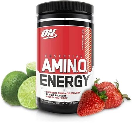 Optimum Nutrition Amino Energy Pre Workout + Essential Amino Acids Powder, Strawberry Lime, 30 Servi | Walmart (US)