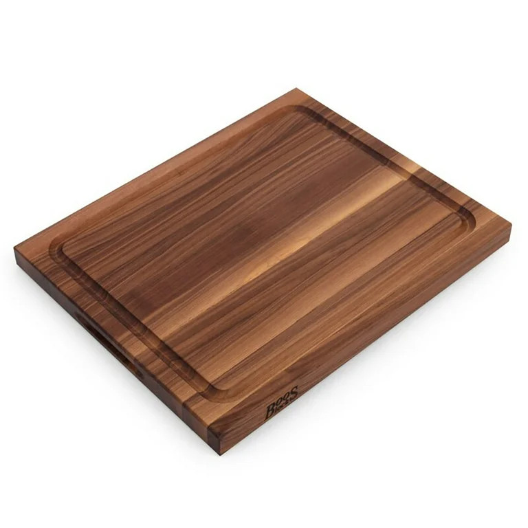 John Boos Reversible 21" Au Jus Carving Cutting Board with Juice Groove, Walnut - Walmart.com | Walmart (US)