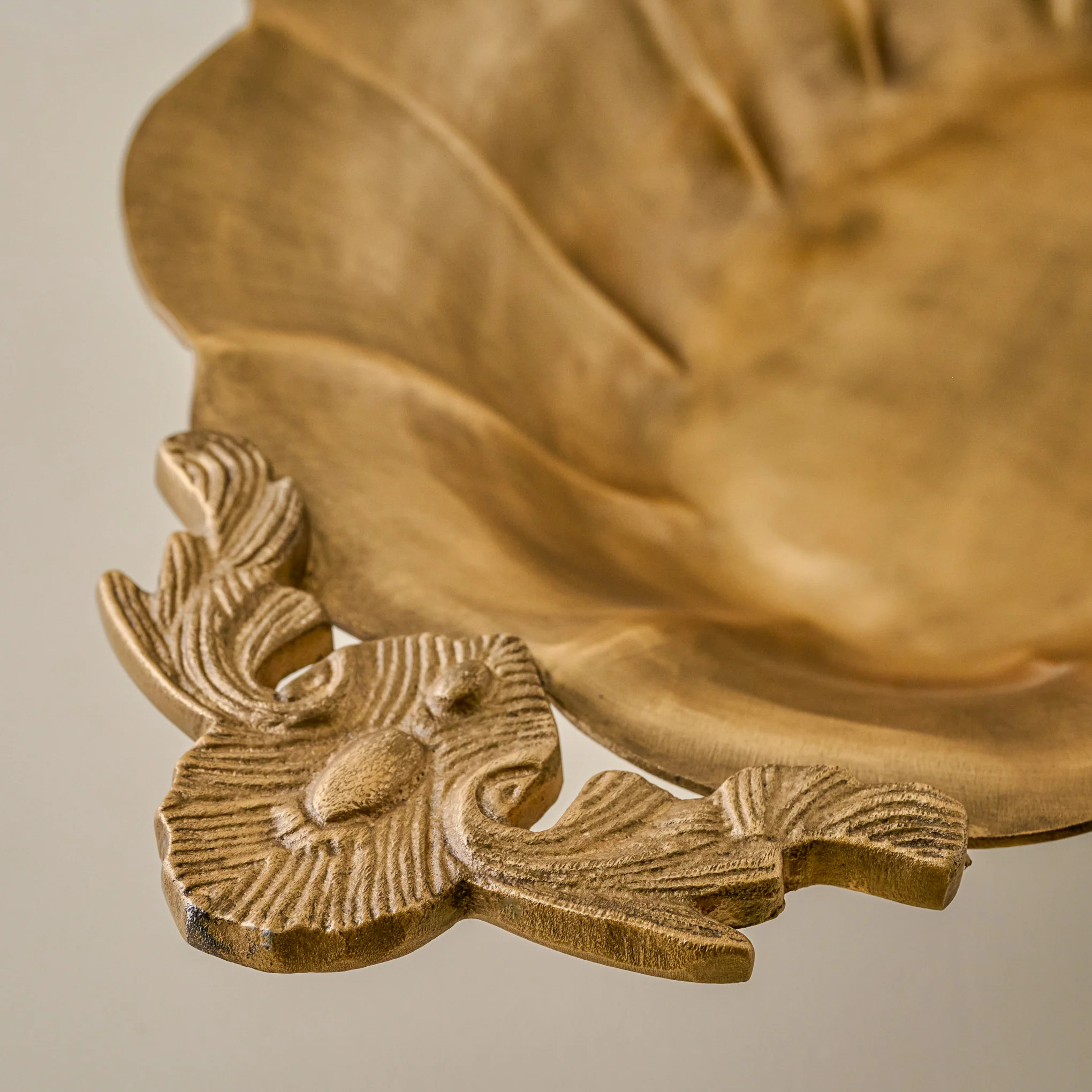 Oversized Ornate Brass Pedestal Bowl | Magnolia