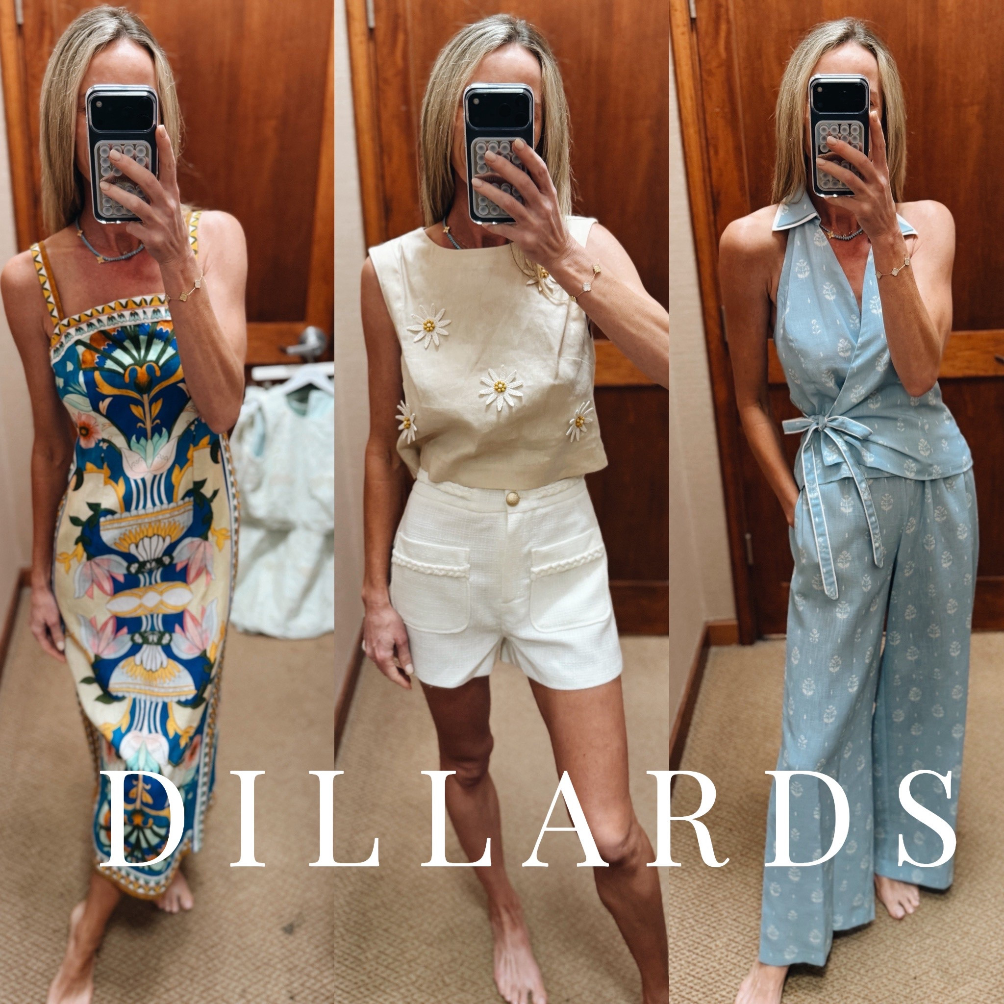 Popped into Dillards today! Sizing /
2’s on dresses 
Small shorts 
XS linen pants 
2 tops 
