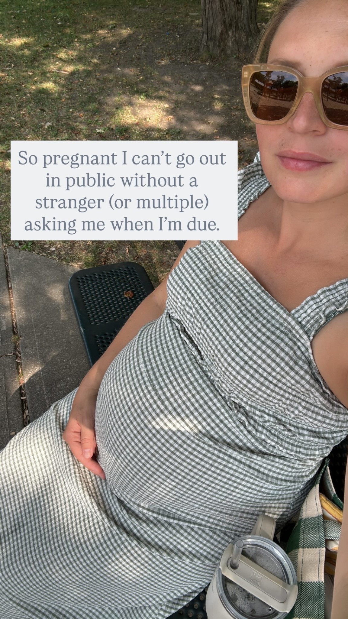 Maternity-friendly dress that I’ve been wearing on repeat all summer. Fits TTS and will fit after I’m pregnant as well. 

Affordable fashion, French style, French girl style, gingham, sunglasses, sezane, summer fashion, summer fit, bump friendly 

#LTKBump #LTKFindsUnder50 #LTKSeasonal