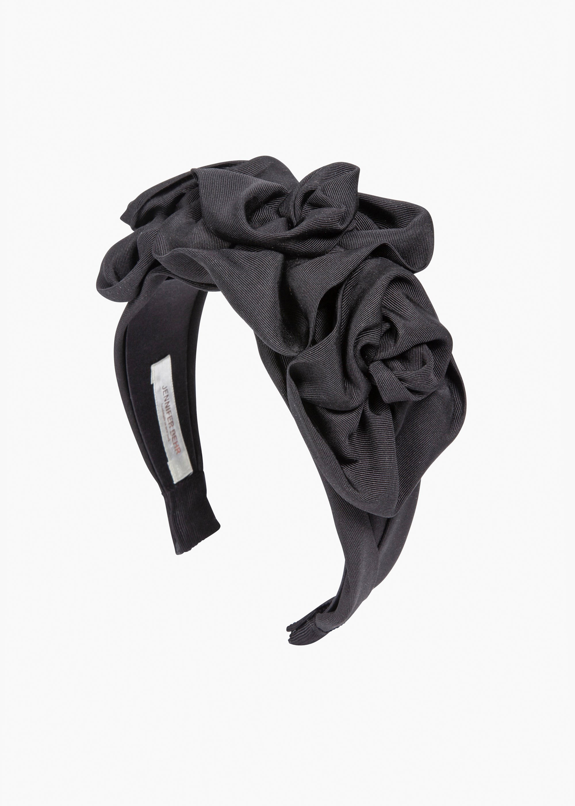 Triple Rosette Headband
              
              
              
               in Silk Faill... | Jennifer Behr 
