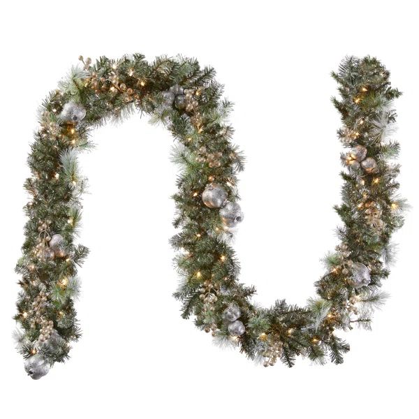 108'' in. Lighted Faux Pine Garland | Wayfair North America